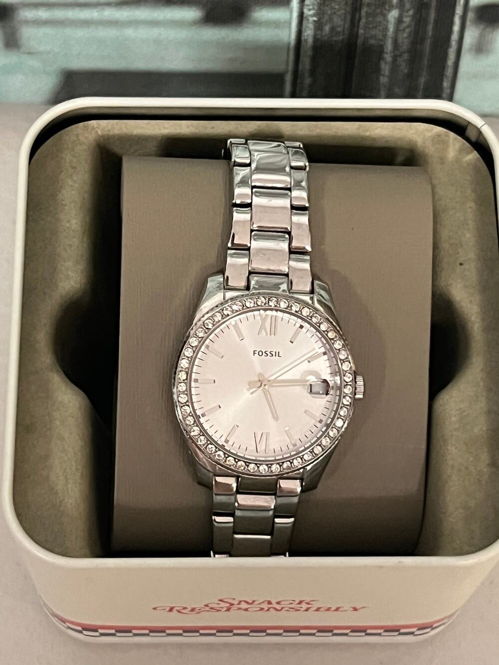 Fossil ES4317 Scarlette Three-Hand Date Stainless Steel Watch